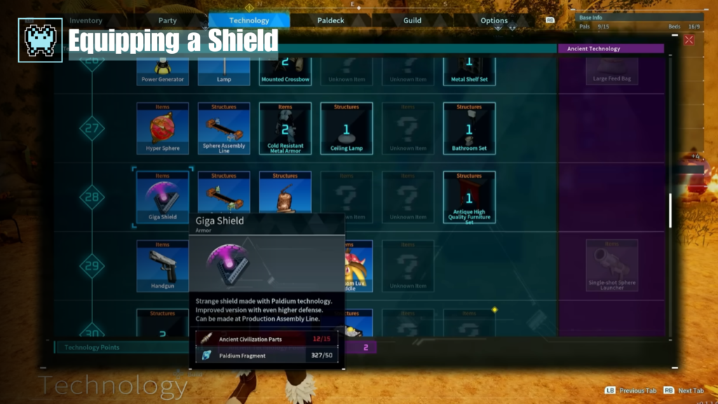 shield in Palworld