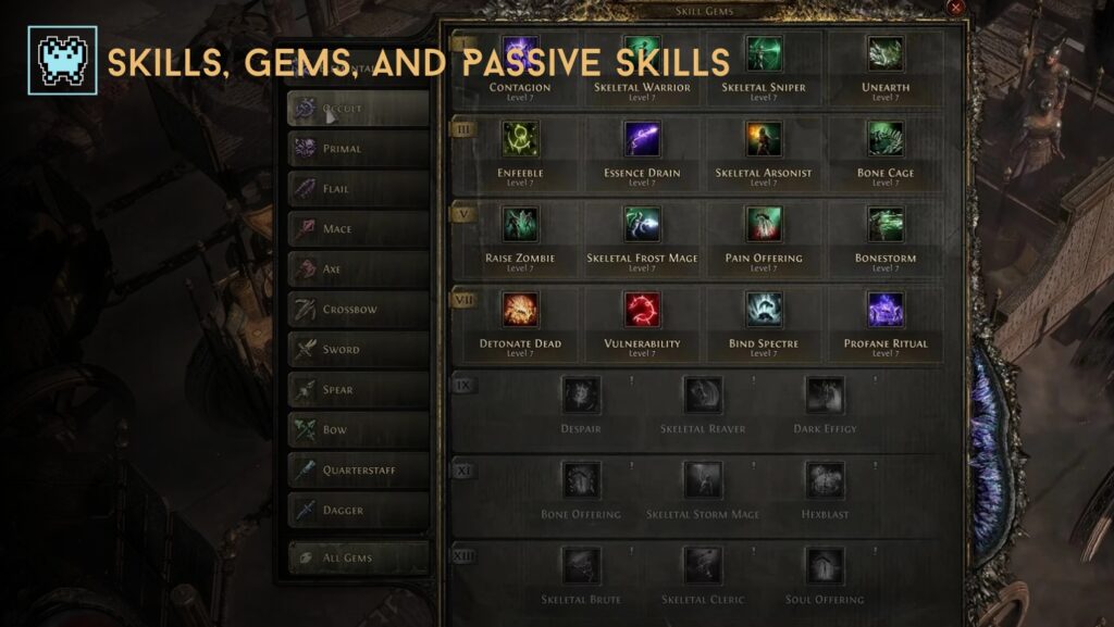 Gems in Path of Exile 2