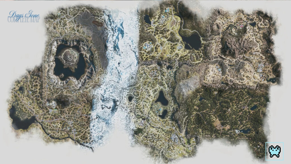 Days Gone Complete Map