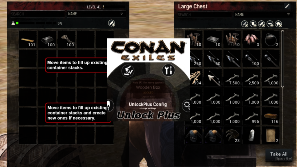 Unlock Plus (With Pickup) conan exiles mod